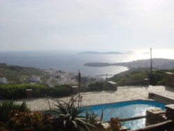 The magnificent view of Aegean in Andros