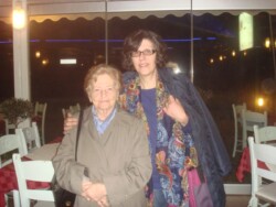 Two very important women in my life: my mother and my friend and colleague Piera